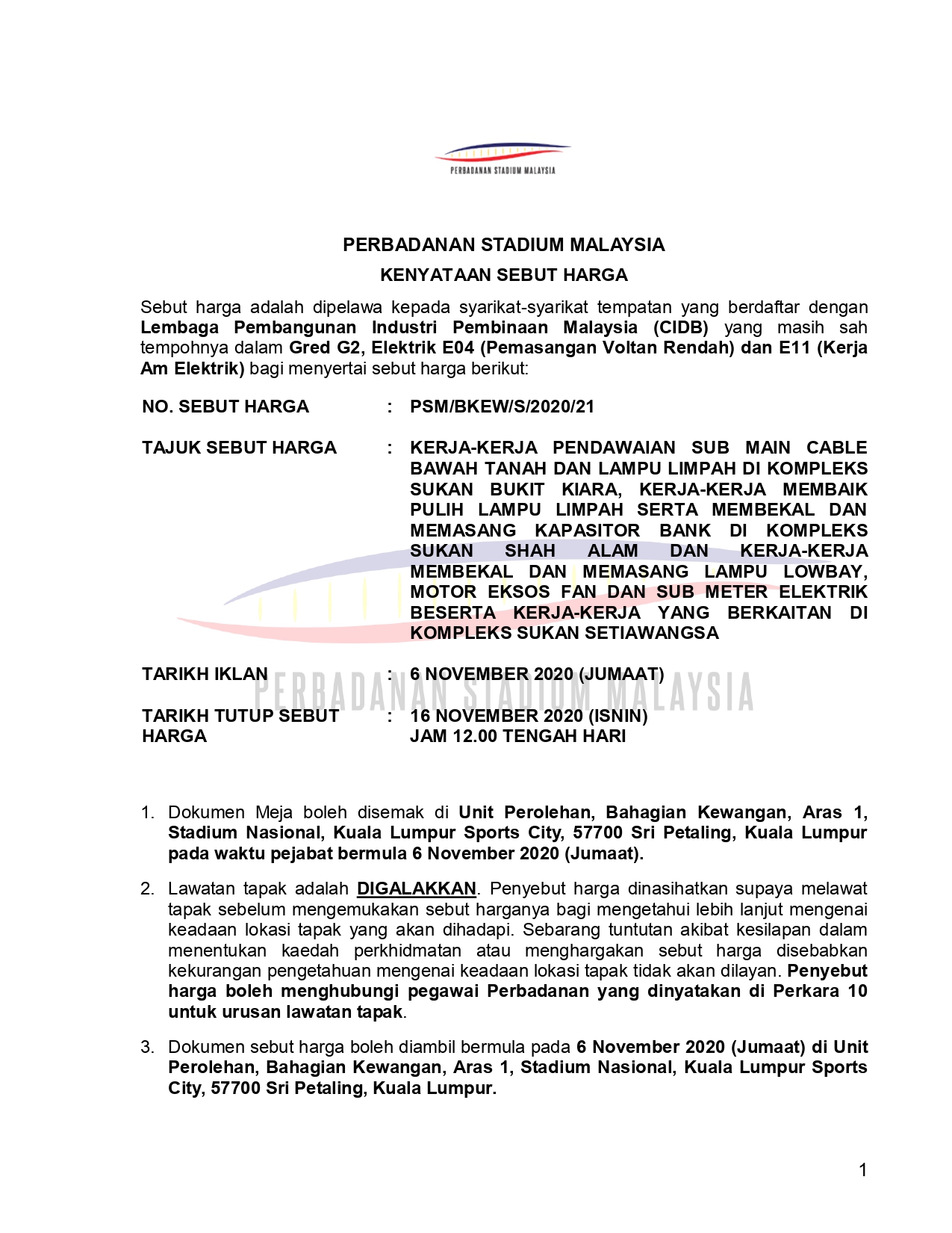 IKLAN KERJA KERJA ELEKTRIK DI CAWANGAN page 0001