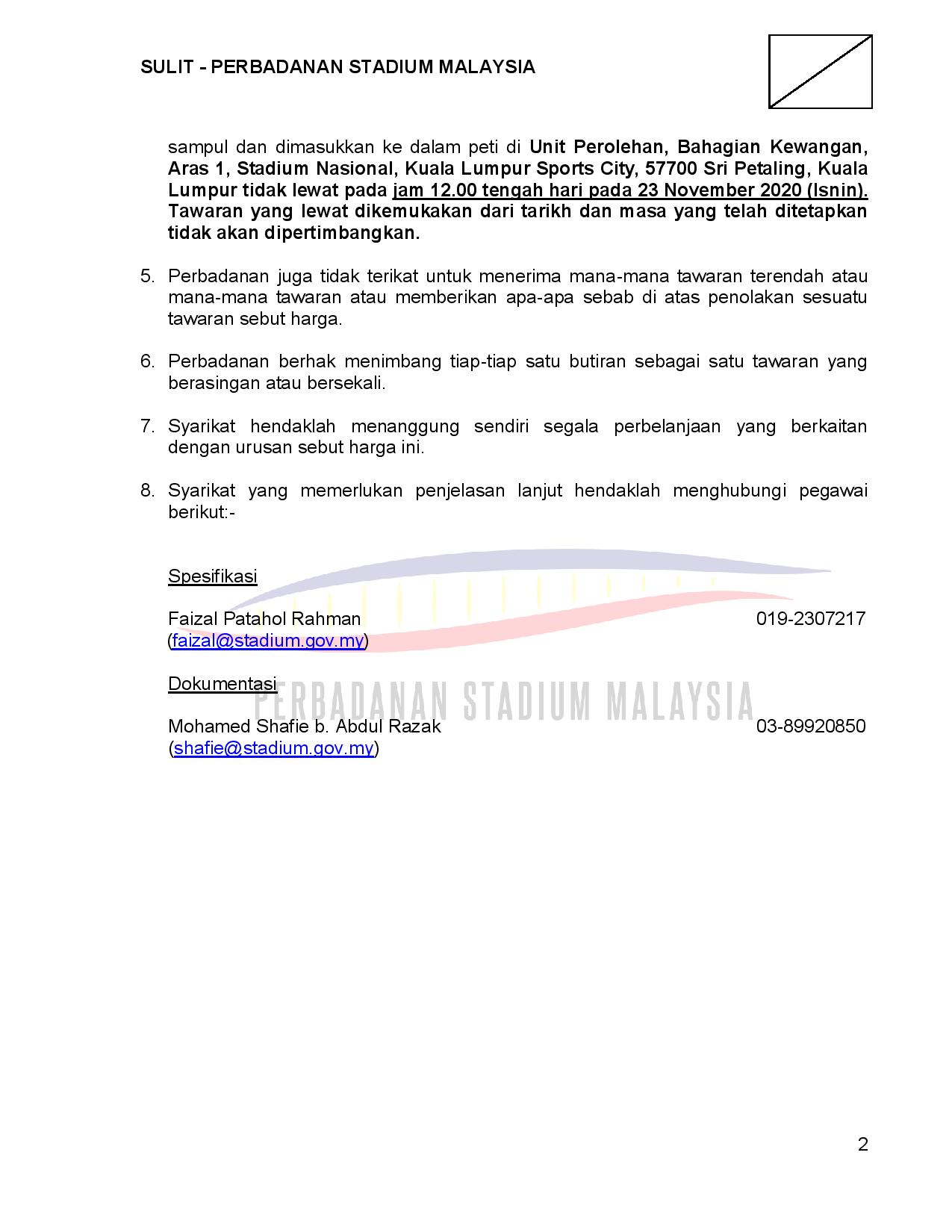 KENYATAAN SEBUT HARGA CMMS page 002
